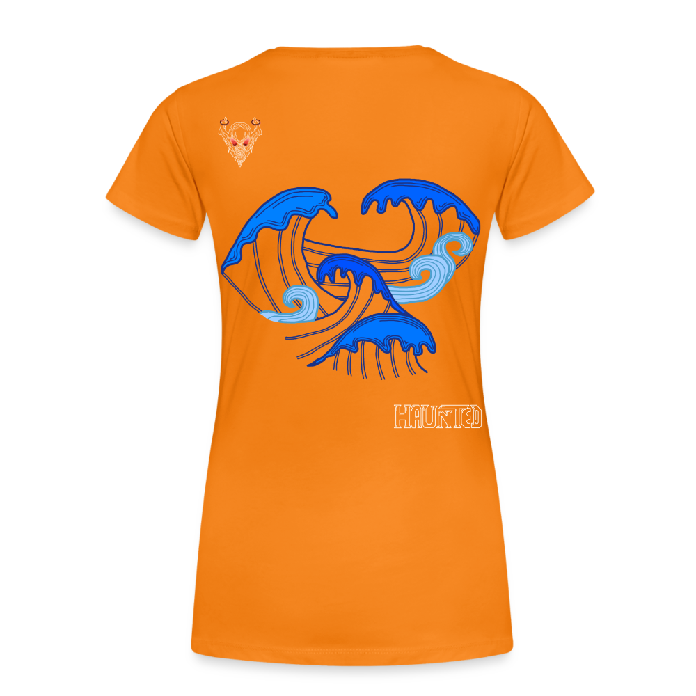 Woman T-Shirt Waves clean Light - Orange