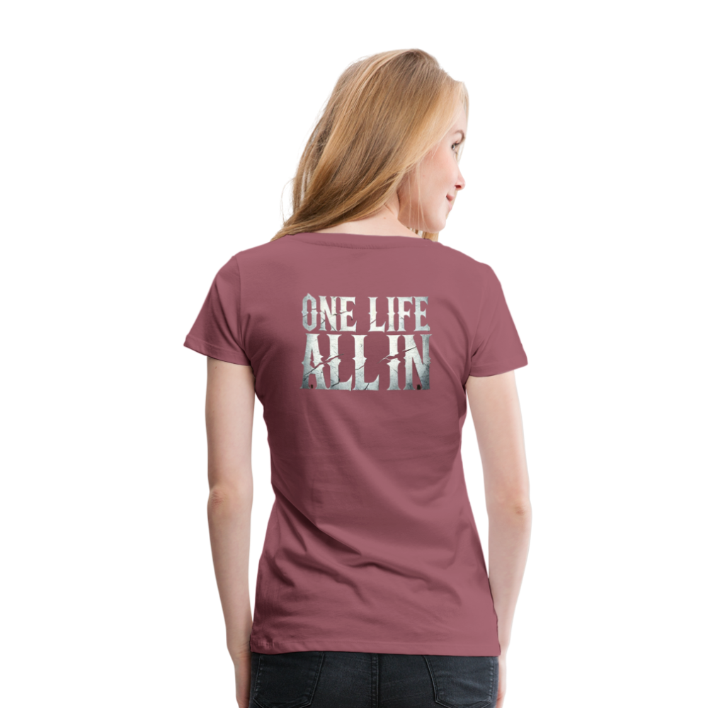 Women T-Shirt One Life All In - Malve