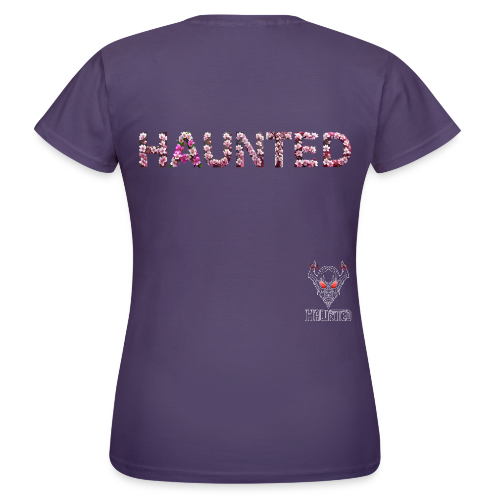 Women T-Shirt Blossom Ghost Mist - Dunkellila