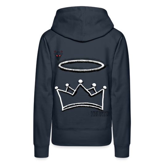 Woman Hoodie Crown and Ring Dark - Navy
