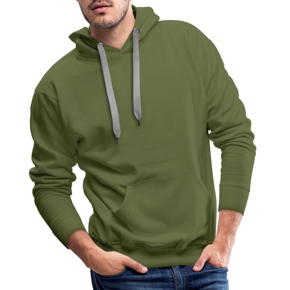 Men Hoodie Waves Light - Olivgrün