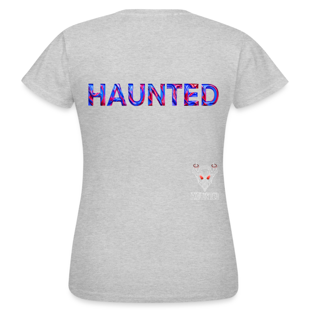 Women T-Shirt Cosmic Flame Surge - Grau meliert
