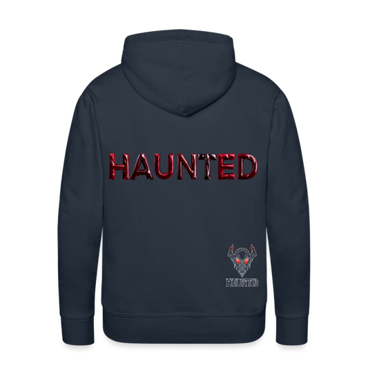 Men Hoodie Crimson Velvet Glow - Navy