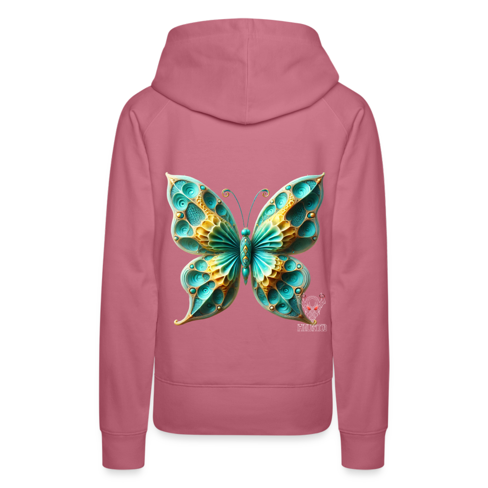 Woman Hoodie Aqua Wing Symphony - Malve