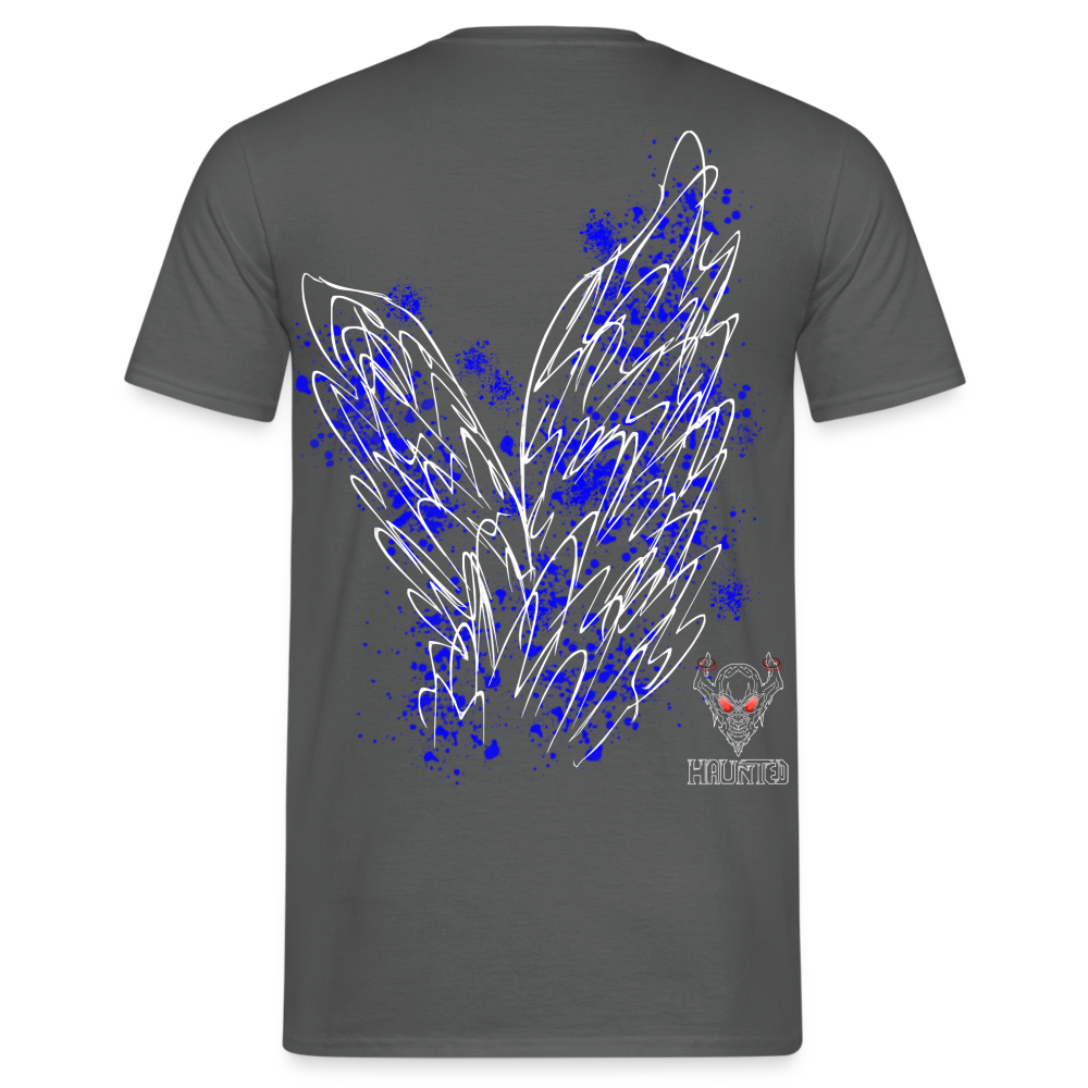 Men T-Shirt Blue Wings - Anthrazit