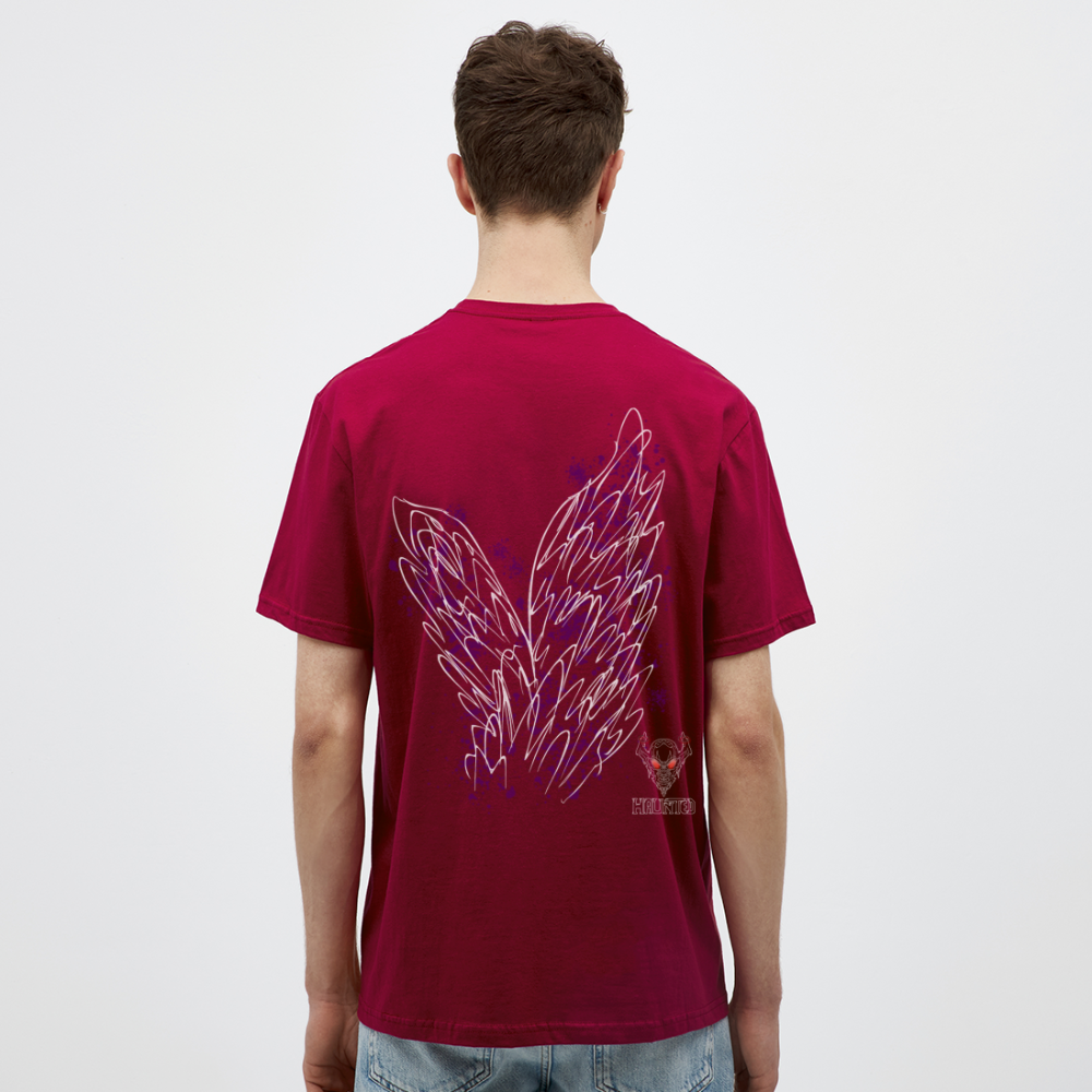 Men T-Shirt Purple Wings - Ziegelrot