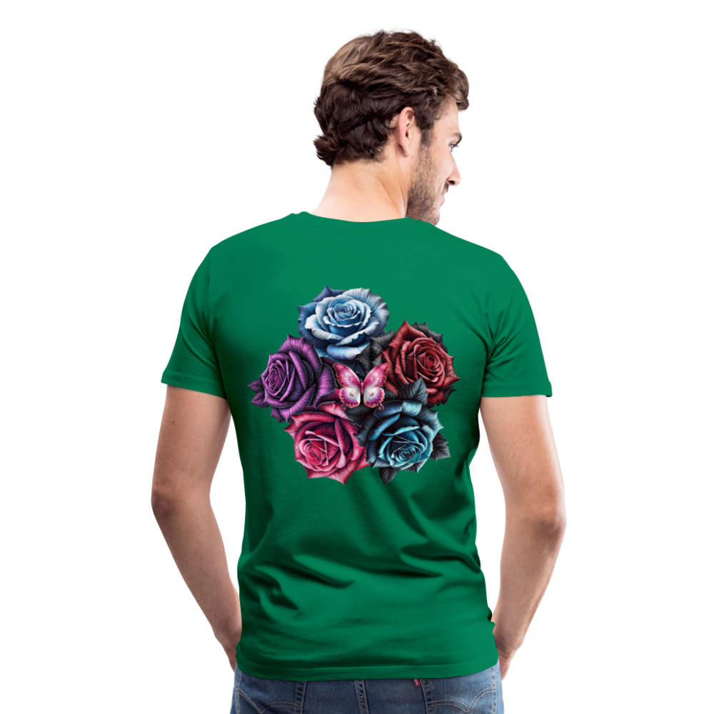 Men T-Shirt Rose Circle - Kelly Green
