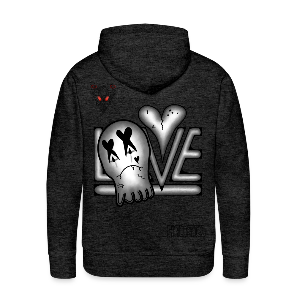 Man Hoodie LOVE - Anthrazit