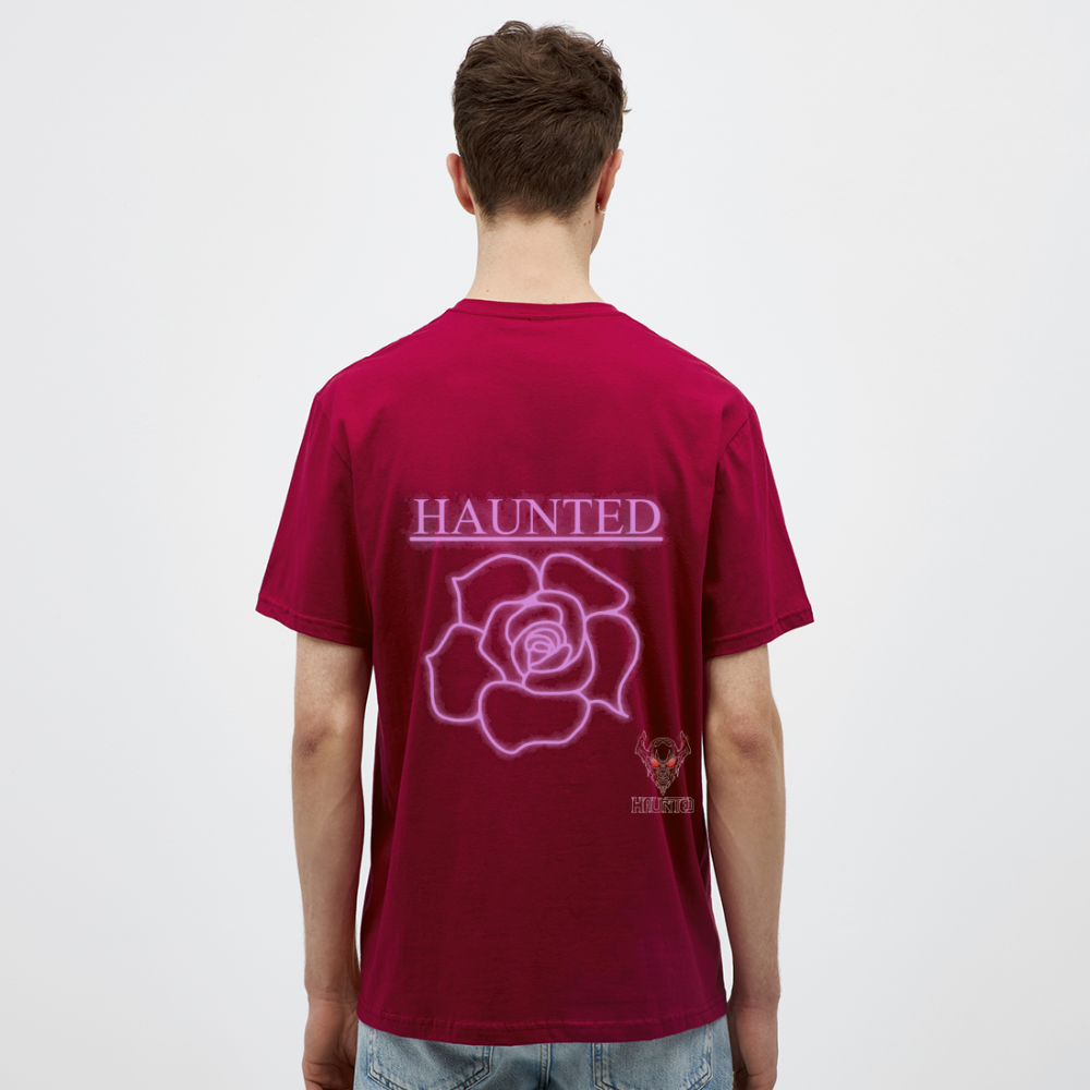 Men T-Shirt Light Pink Neon Rose - Ziegelrot