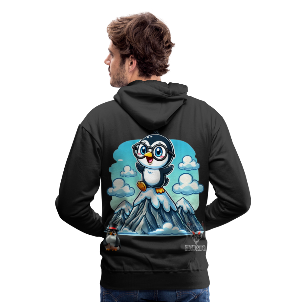 Men Hoodie KasPenguin on Top - Schwarz
