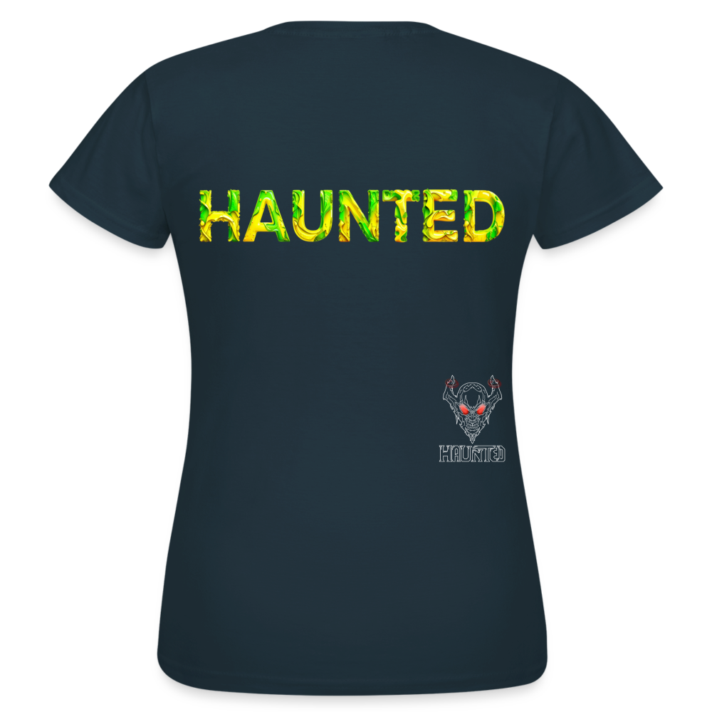 Women T-Shirt Citrus Jungle Splash - Navy