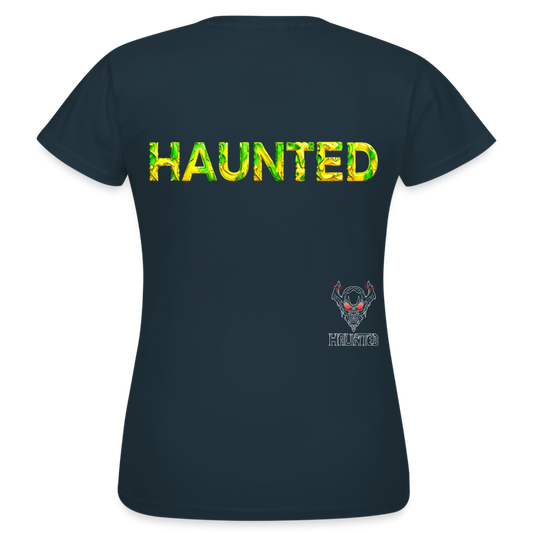 Women T-Shirt Citrus Jungle Splash - Navy