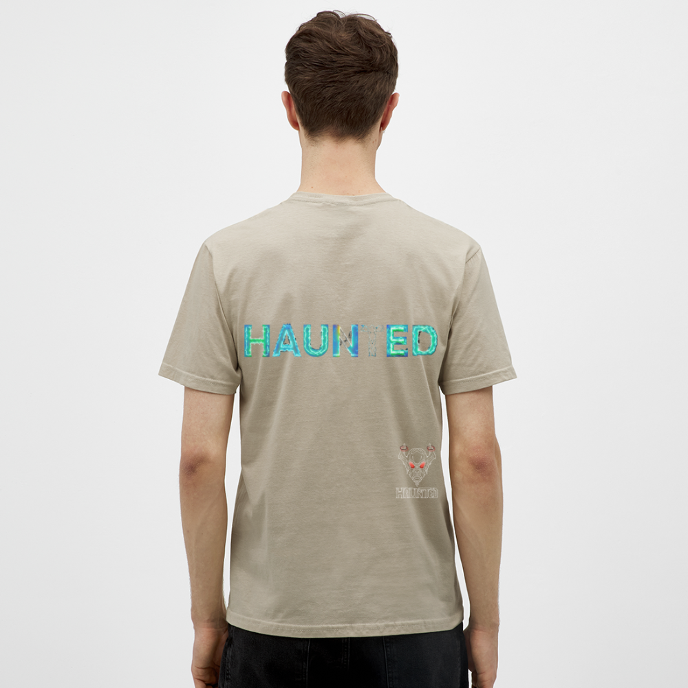 Men T-Shirt Neon Surge Aura - Sandbeige