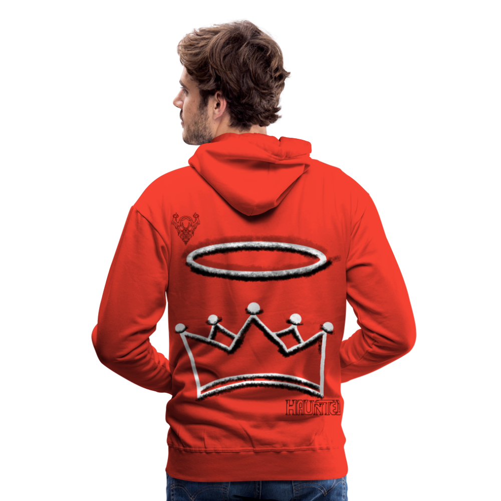 Man Hoodie Cown and Ring Dark - Rot