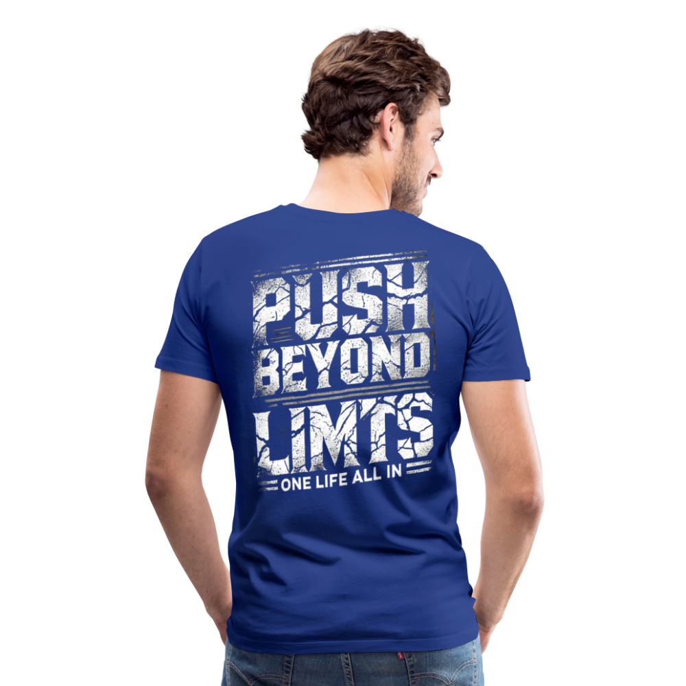 Men T-Shirt Push Beyond Limits - Königsblau