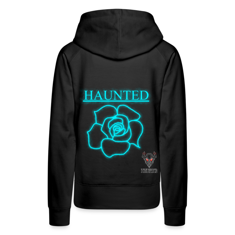 Women Hoodie Original Neon Rose - Schwarz