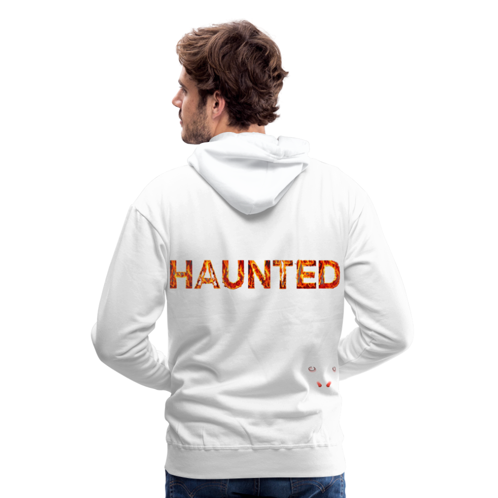 Men Hoodie Blazing Ember Fury - Weiß