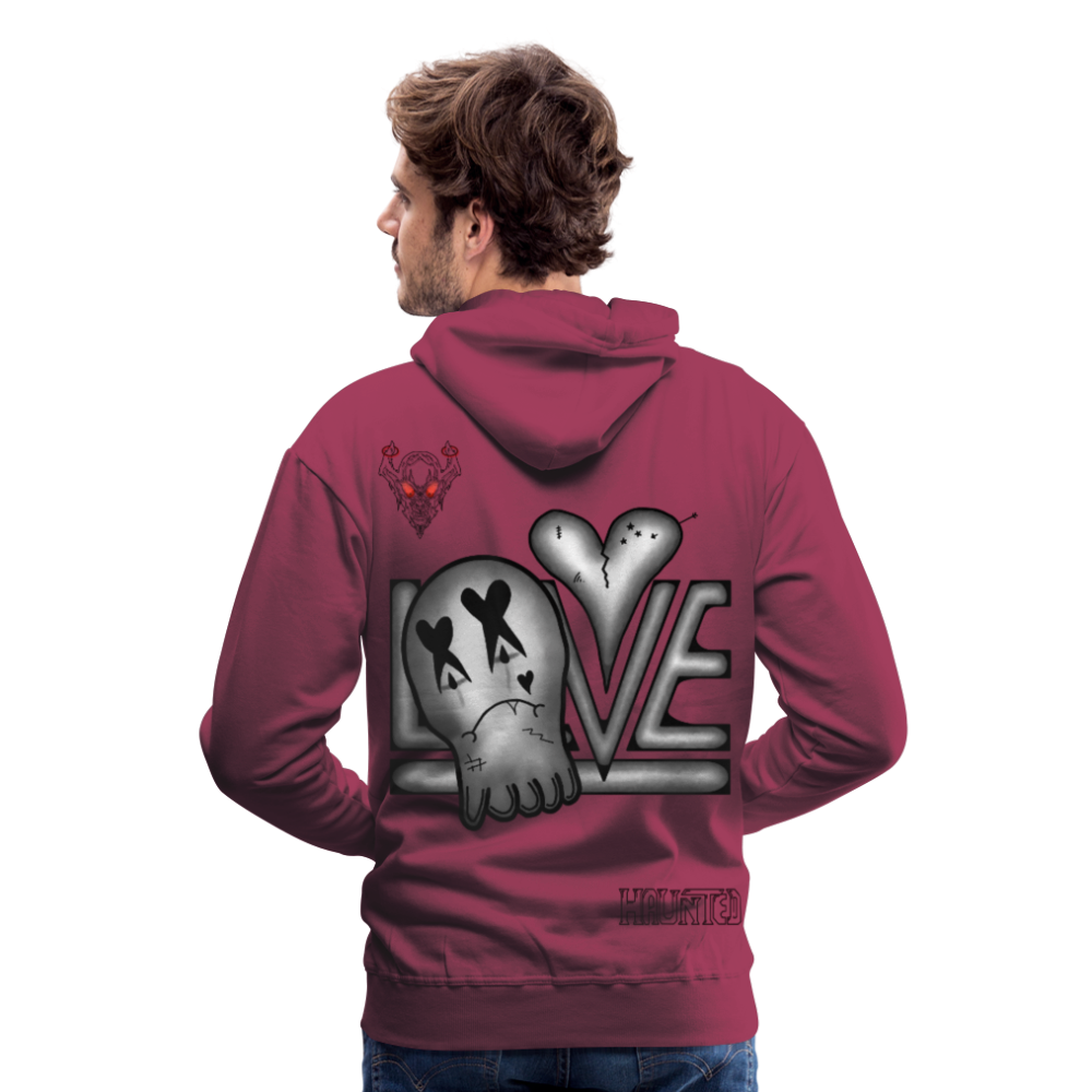 Man Hoodie LOVE - Bordeaux