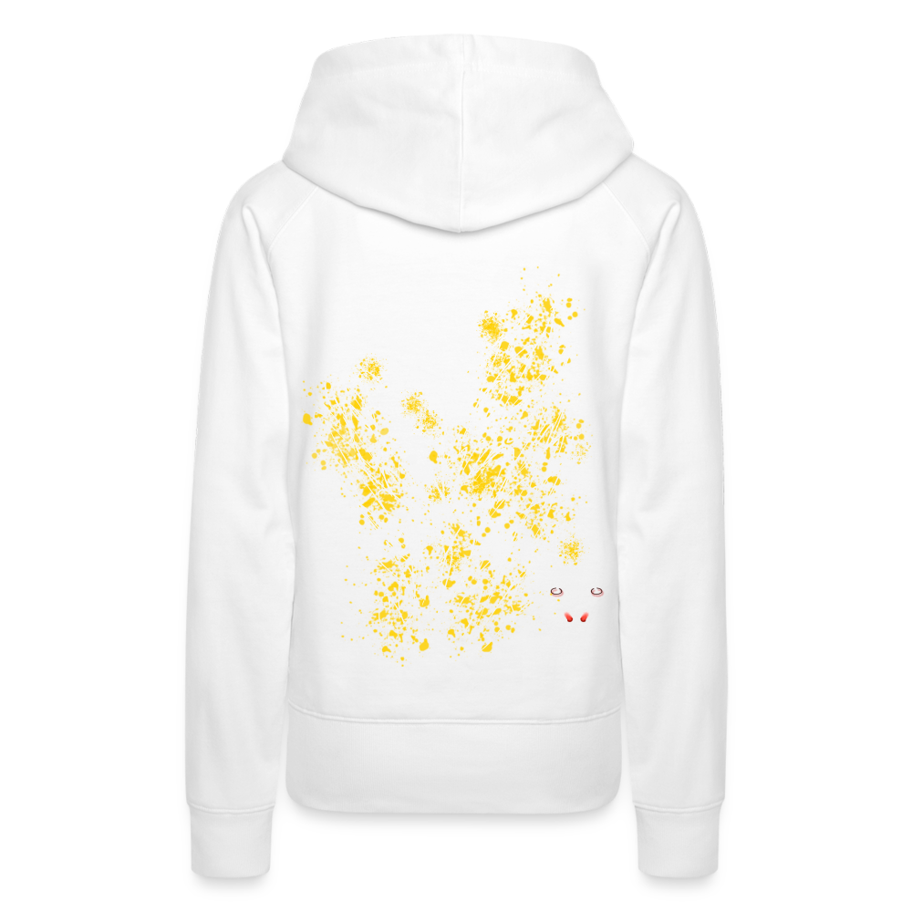 Women Hoodie Yellow Wings - Weiß
