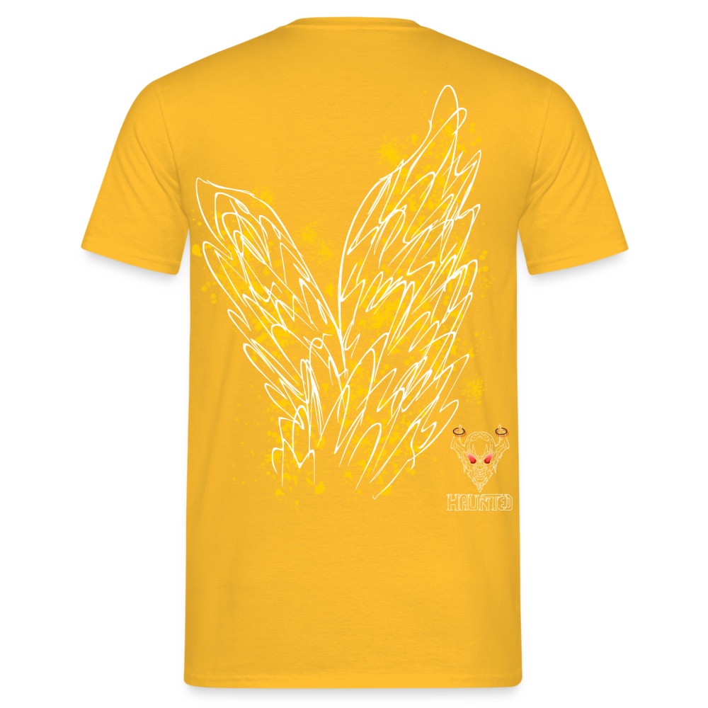 Men T-Shirt Yellow Wings - Gelb