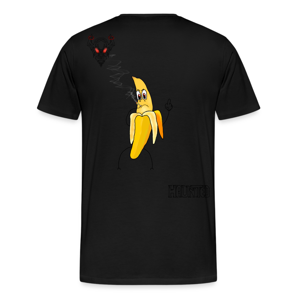 Man T-Shirt Pissed Bananna - Schwarz