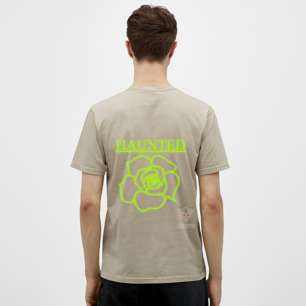 Men T-Shirt Poison Neon Rose - Sandbeige