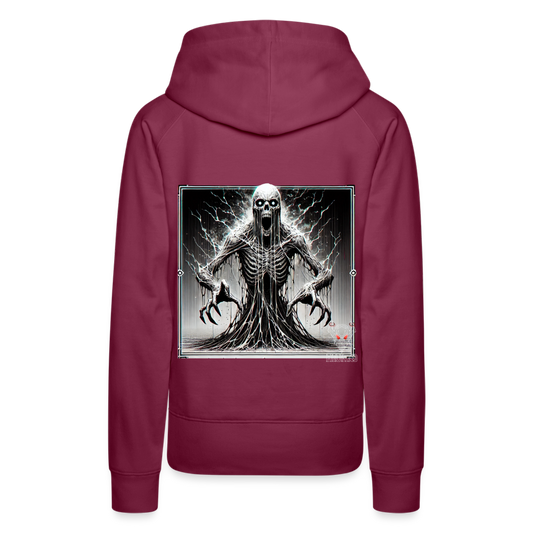 Woman Hoodie Ethereal Death Wraith - Bordeaux