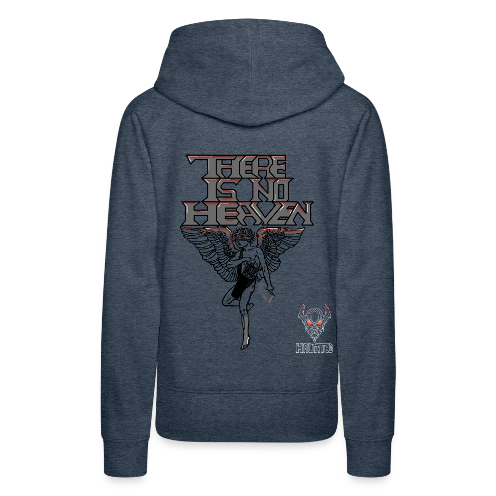 Woman Hoodie There Is No Heaven bloody - Jeansblau