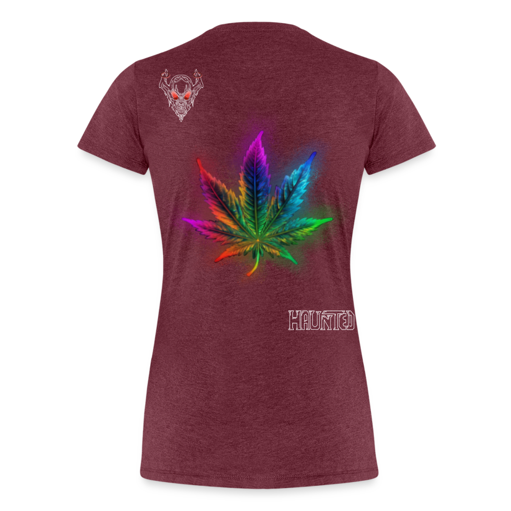 Woman T-Shirt La Bonne Beuh - Bordeauxrot meliert