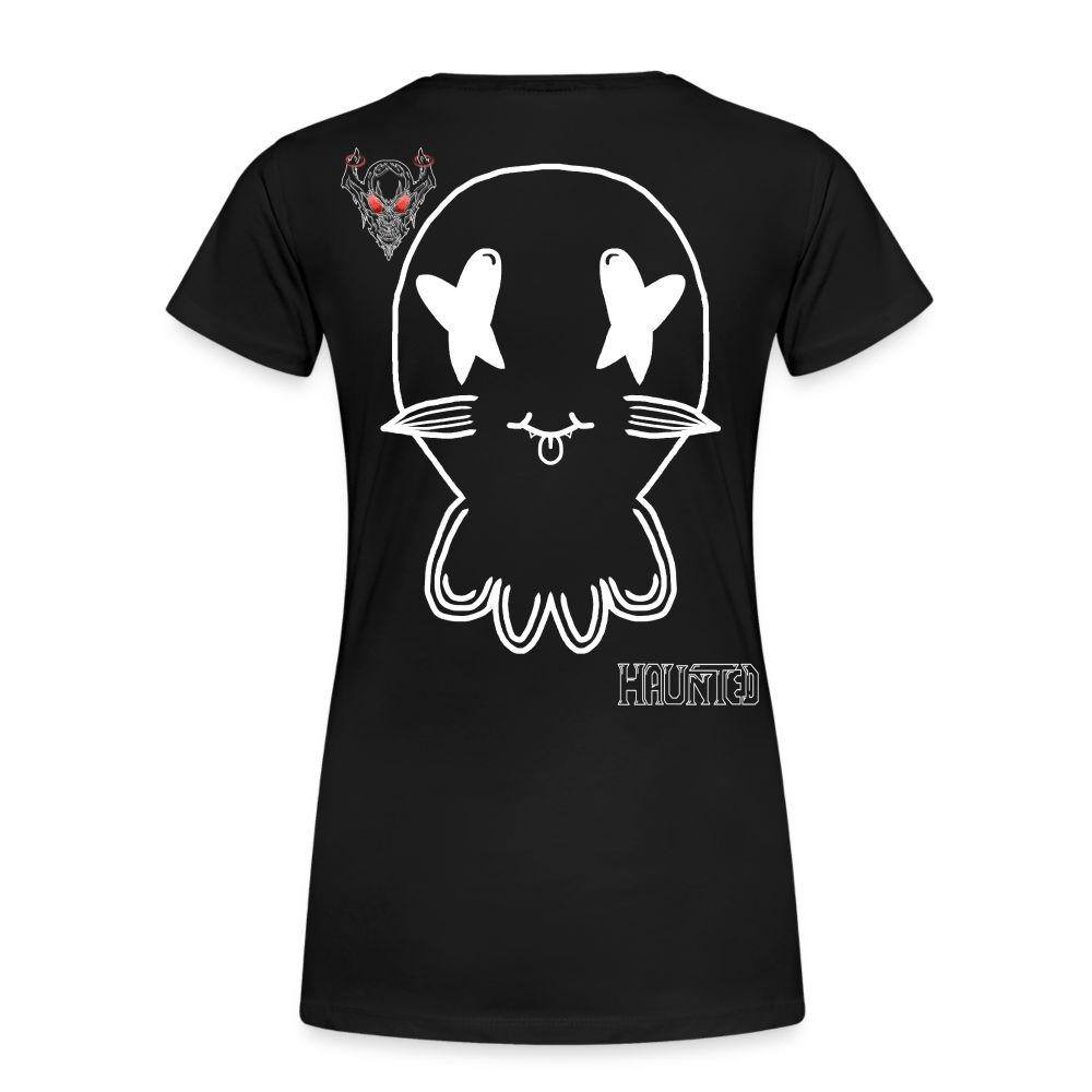 Woman T-Shirt Ghost Doodle Light - Schwarz