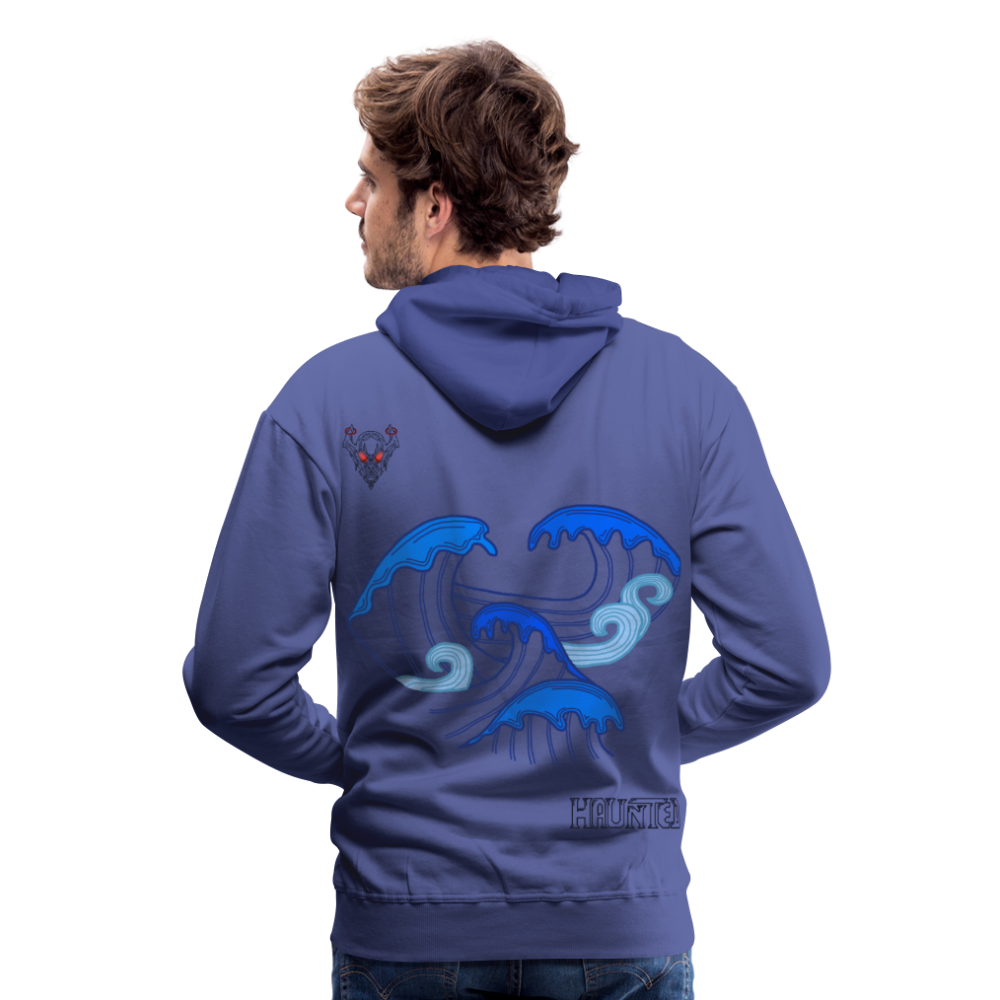 Men Hoodie Waves clean Dark - Königsblau