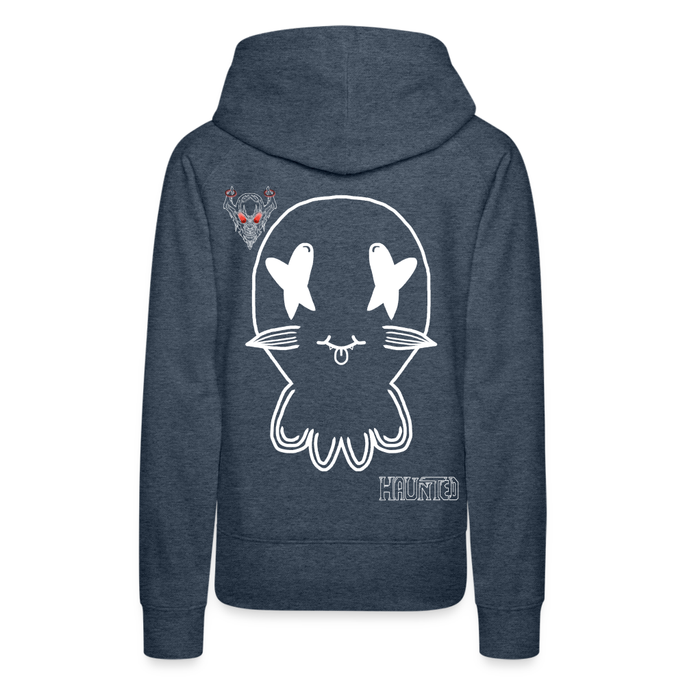 Woman Hoodie Ghost No Doodle Light - Jeansblau