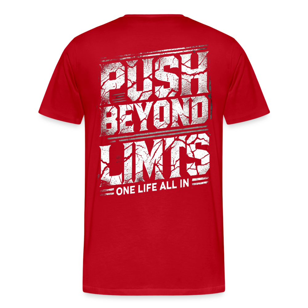 Men T-Shirt Push Beyond Limits - Rot