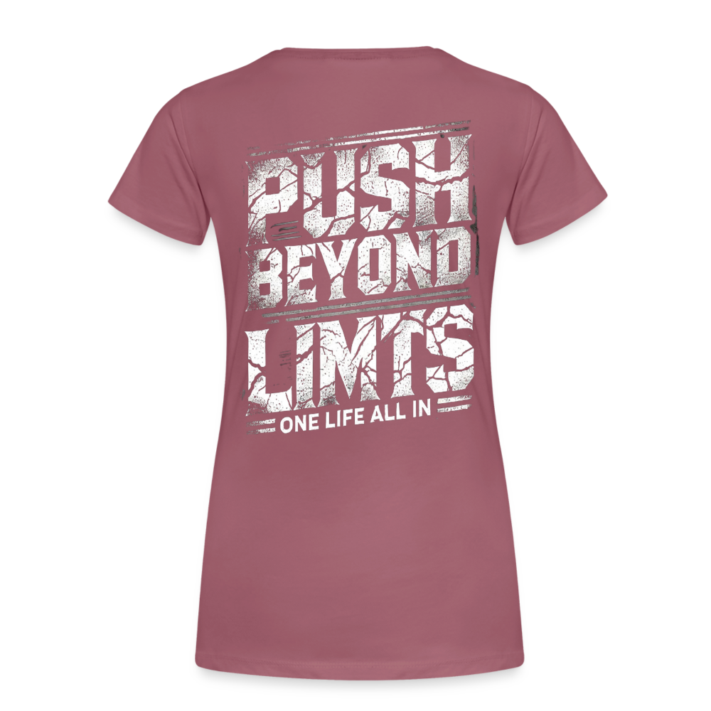 Women T-Shirt Push Beyond Limits - Malve