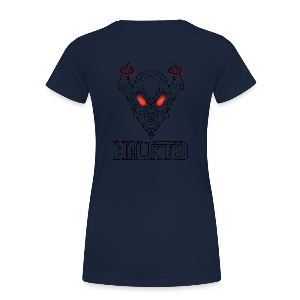Women T-Shirt Deamon Black - Navy