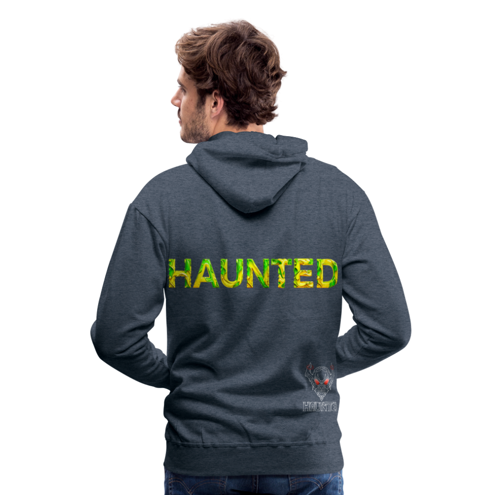 Men Hoodie Citrus Jungle Splash - Jeansblau