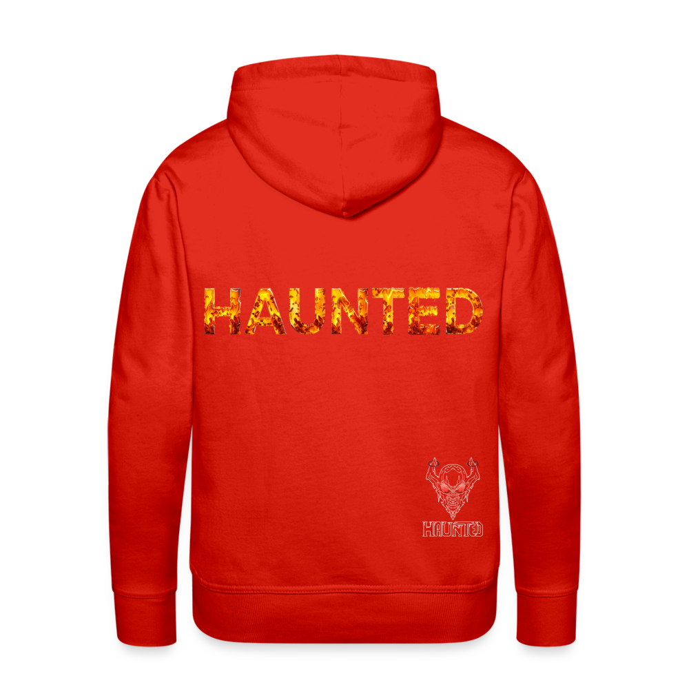 Men Hoodie Amber Flame Essence - Rot
