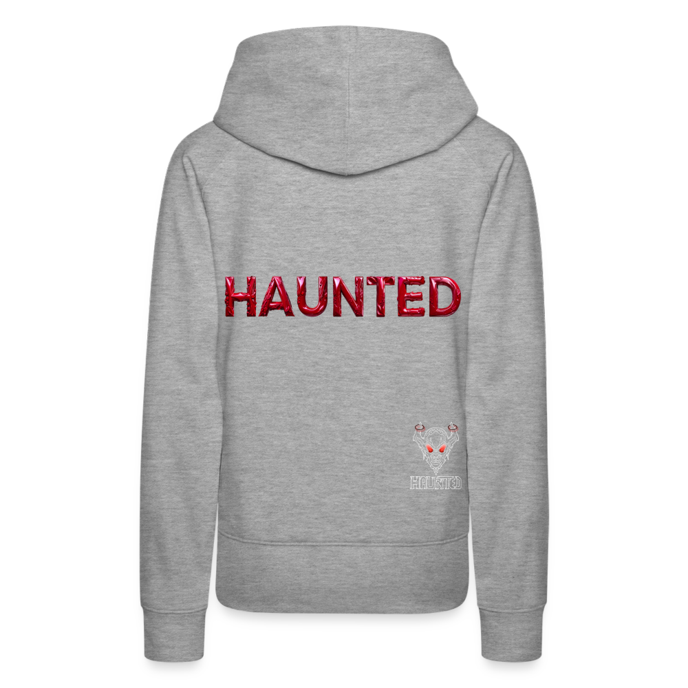 Women Hoodie Ruby Flame Elixir - Grau meliert