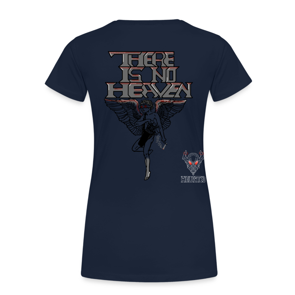 Woman T-Shirt There Is No Heaven bloody - Navy