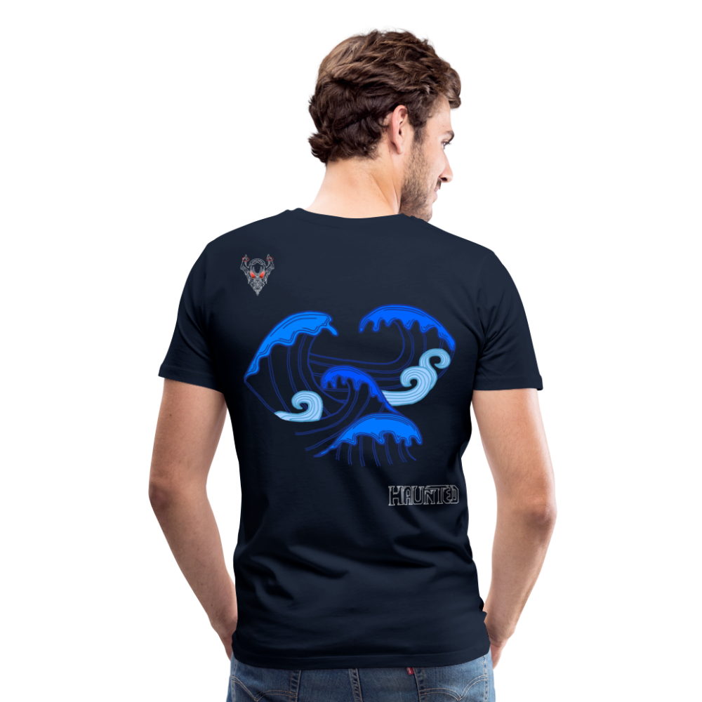 Man T-Shirt Waves clean Light - Navy