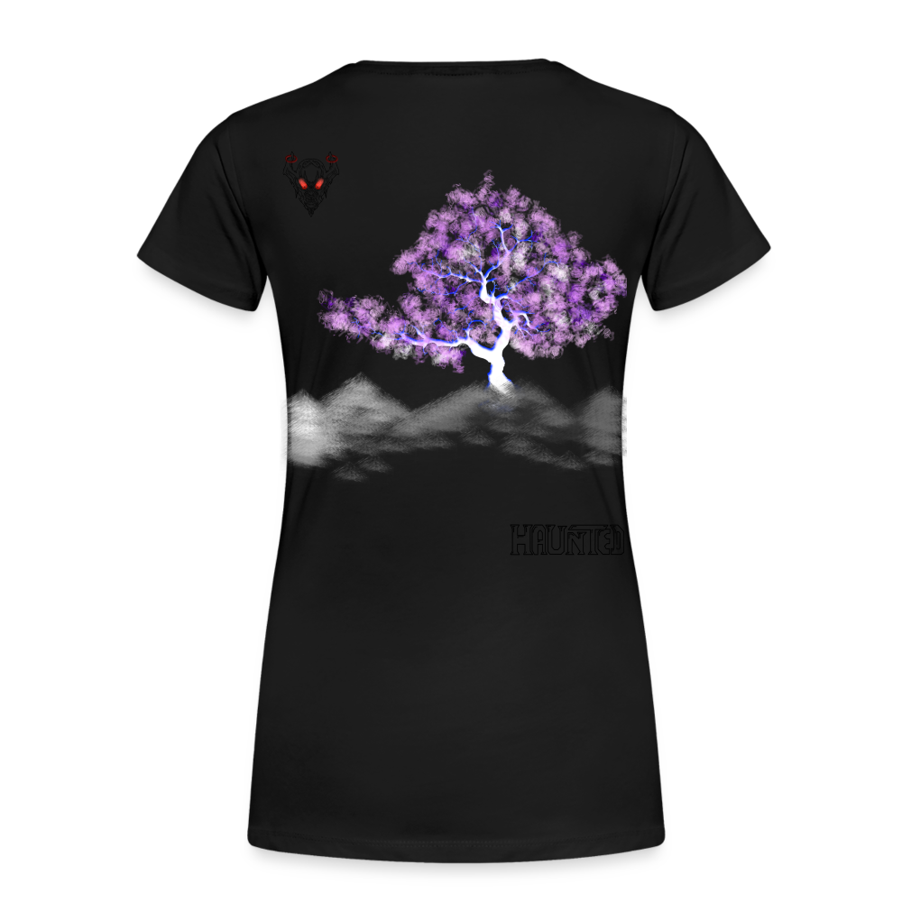 Woman T-Shirt Cherry Blossom - Schwarz