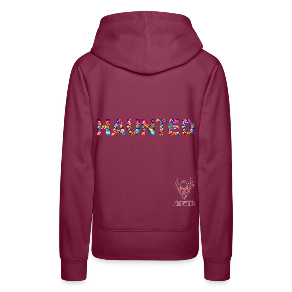Women Hoodie Tropical Glow Essence - Bordeaux