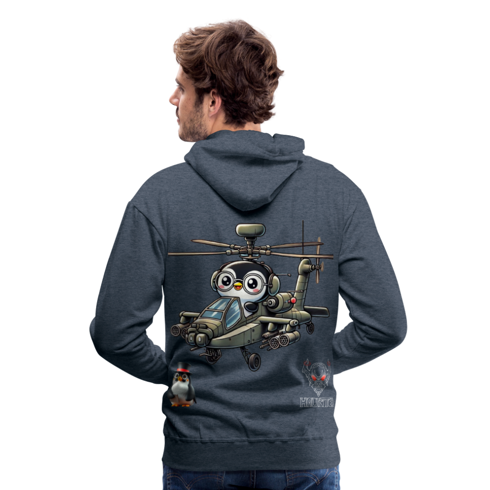 Men Hoodie KasPenguin in Apache - Jeansblau