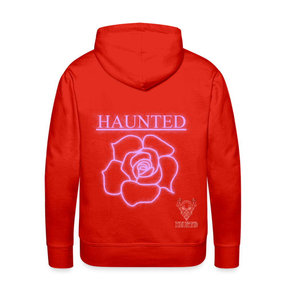 Men Hoodie Light Pink Neon Rose - Rot