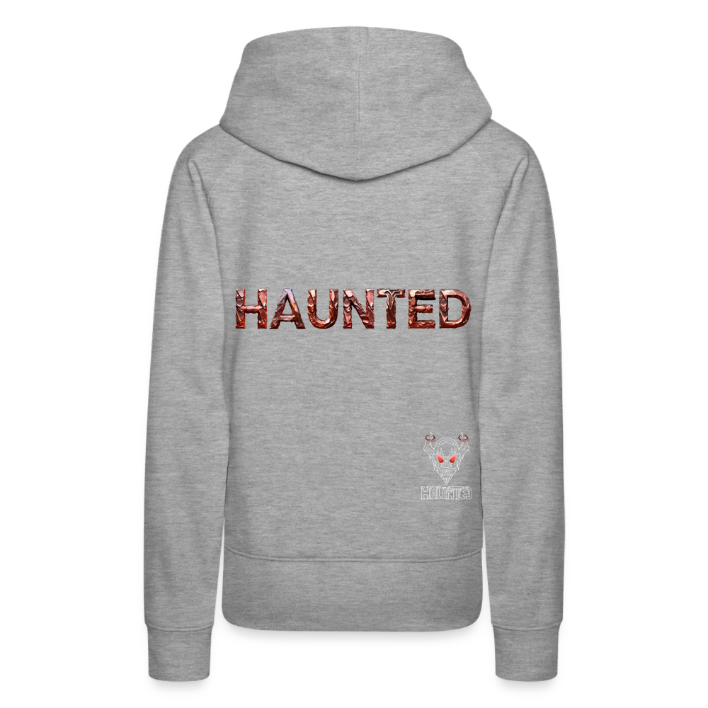 Women Hoodie Forged Ember Steel - Grau meliert