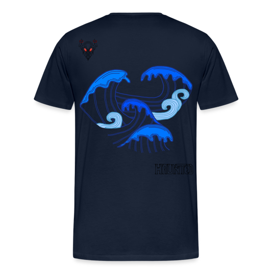 Man T-Shirt Waves clean Dark - Navy