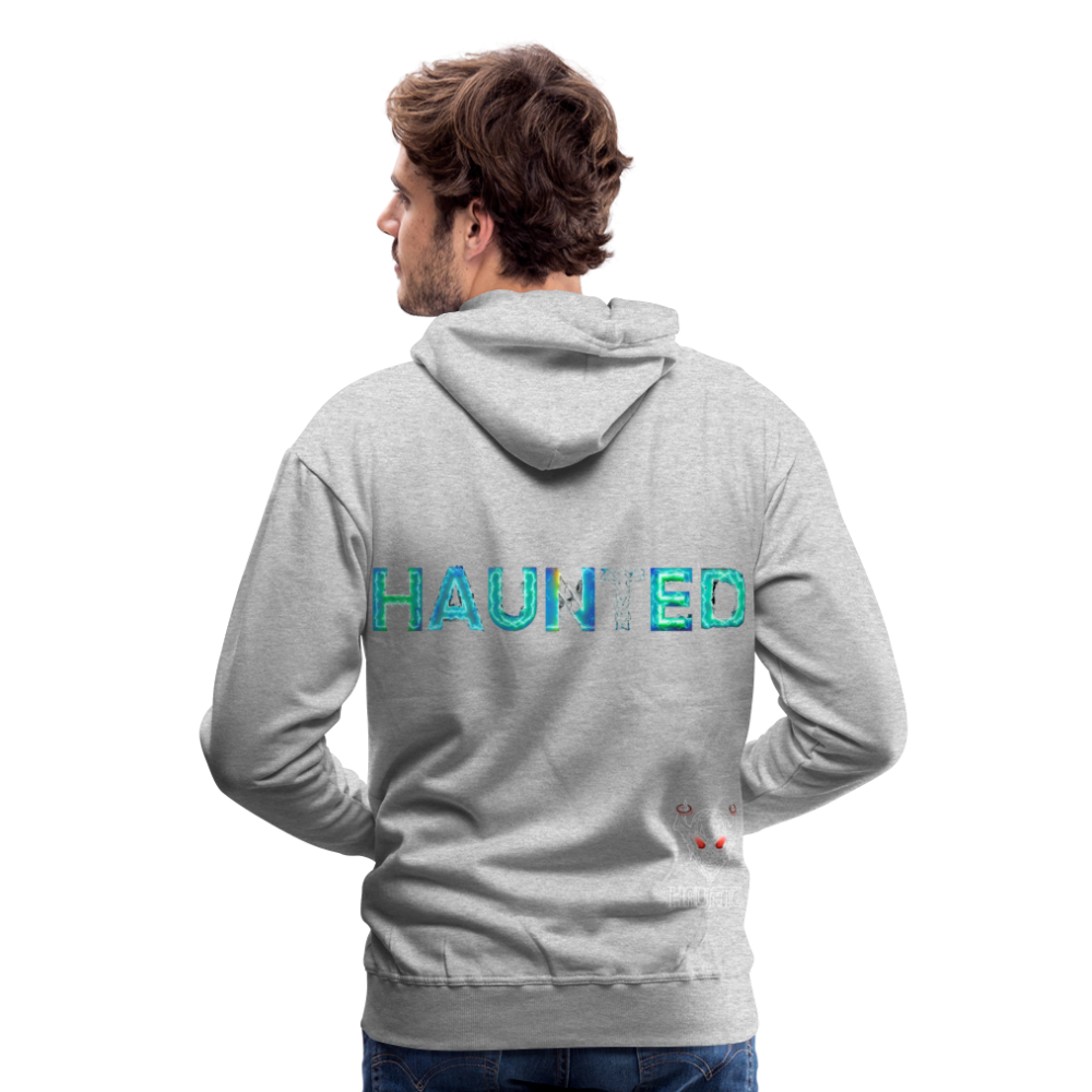 Men Hoodie Neon Surge Aura - Grau meliert
