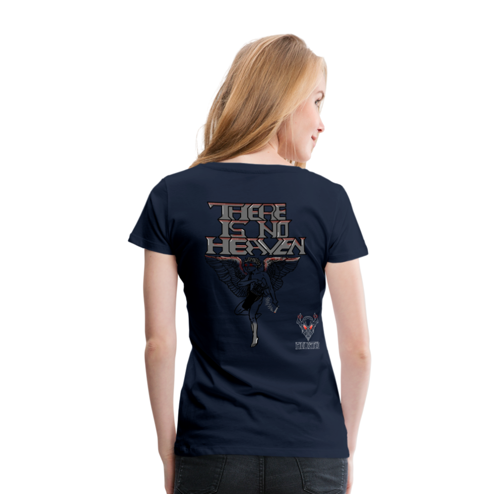 Woman T-Shirt There Is No Heaven bloody - Navy