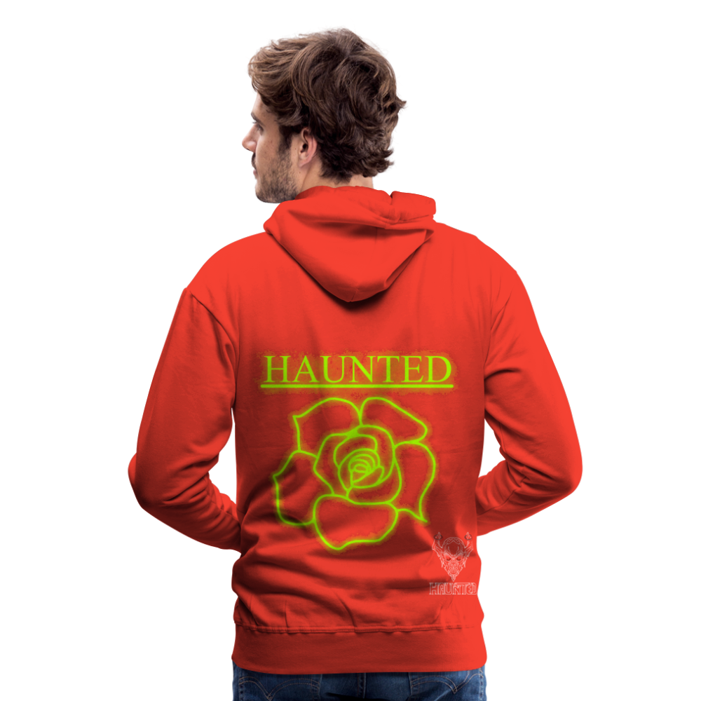 Men Hoodie Poison Neon Rose - Rot