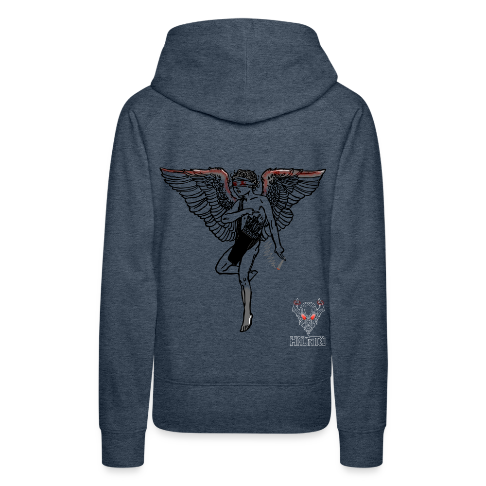 Woman Hoodie There Is No Heaven bloody - Jeansblau